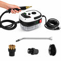 Portable High-Pressure Steam Cleaner with 6-Speed Settings – White