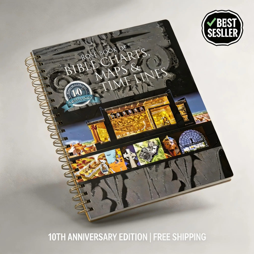 A spiral-bound book titled Bible Charts, Maps and Timelines.
