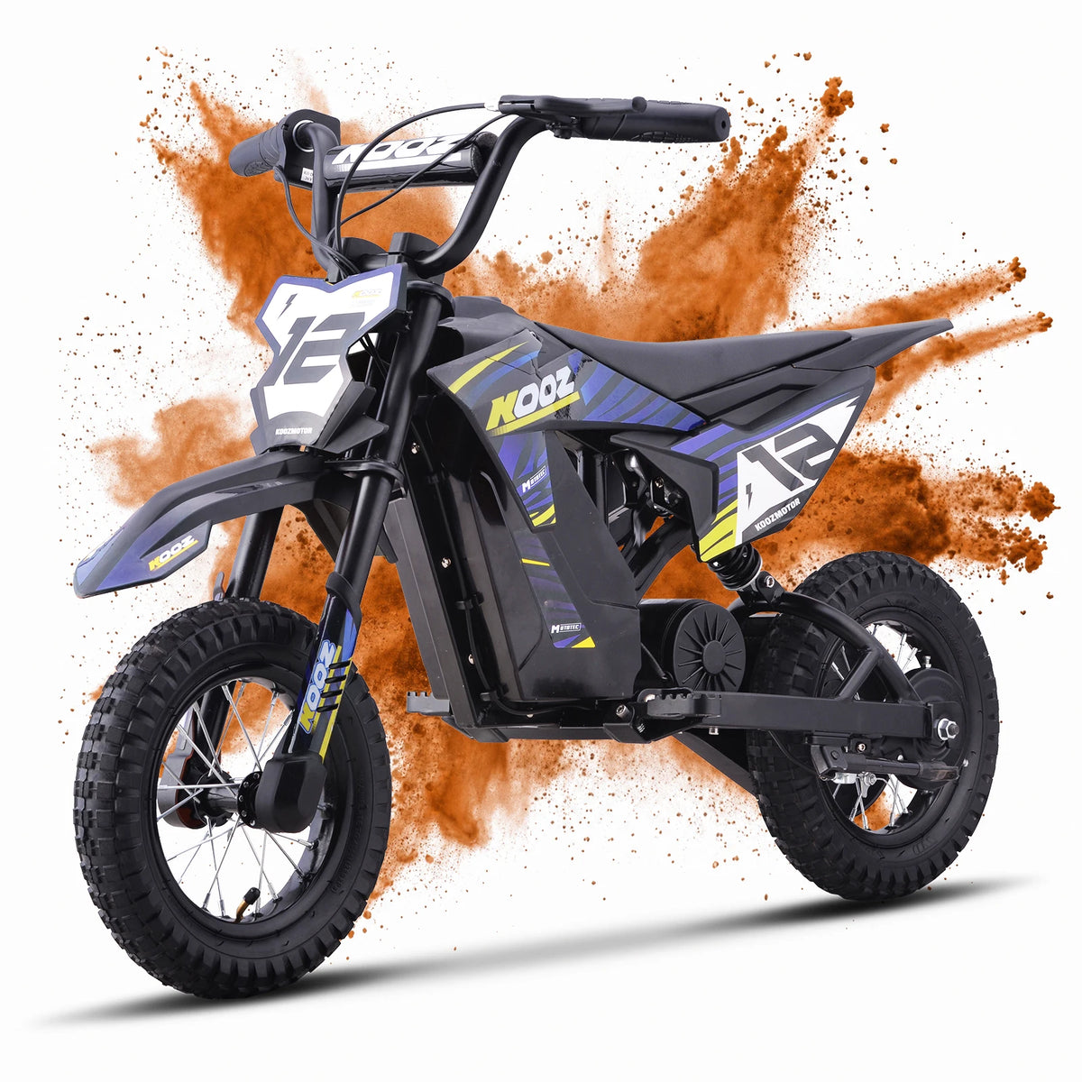 KOOZ HP122E Kids Electric Dirt Bike 36V 750W Motor for 4-8 Years – Navy Blue