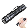 Wurkkos TD02 Tactical Flashlight, Lumens, USB-C Rechargeable – Black