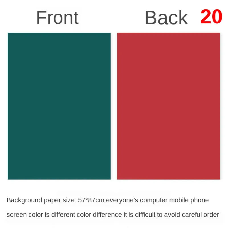 57 × 87 cm Double-Sided Photography Backdrop Paper – 20