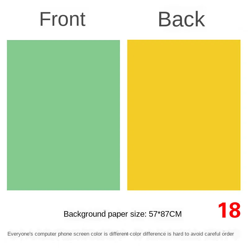 57 × 87 cm Double-Sided Photography Backdrop Paper – 18