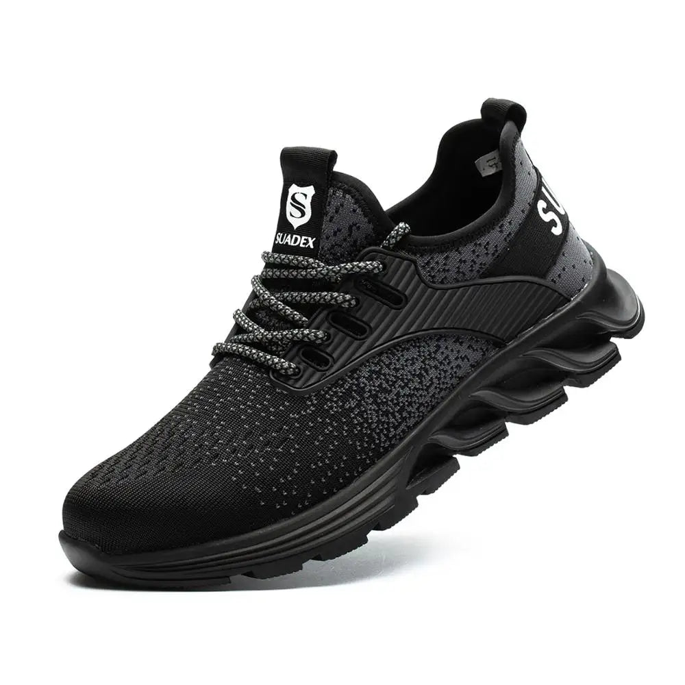 Suadex Steel Toe Work Boots - Anti-Smashing Safety Shoes EUR 37-48 – 2817 Black