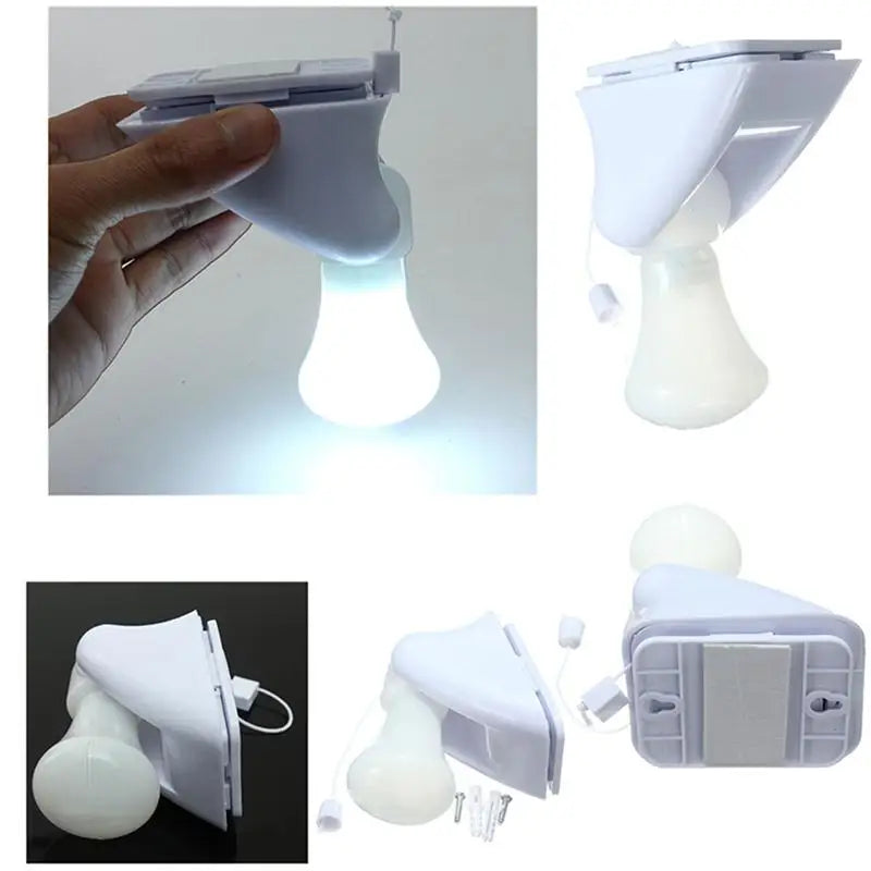 LED Pull Cord Wall Night Lights Cabinet Closet Table Lamp Self Adhesive Bulb For Home Toilet Bedroom Lighting Battery – view 5