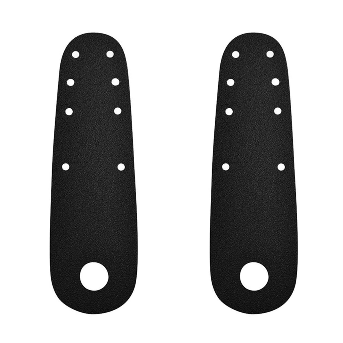 Leather Roller Skate Toe Guards – 1 Pair Protective Toe Caps – Black