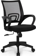 Black Mesh Gaming Office Chair with Adjustable Height and Swivel – Black