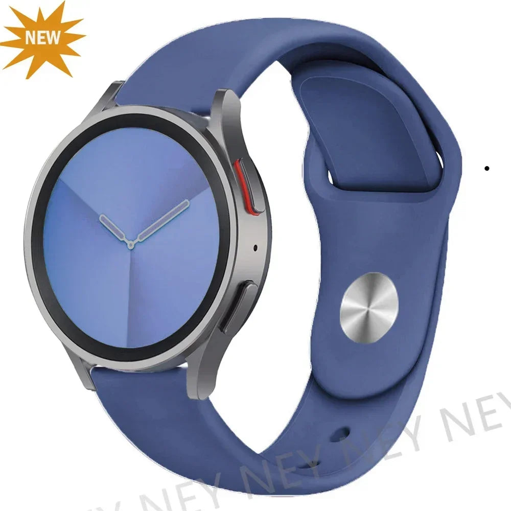 Silicone Sport Band for Samsung, Huawei, Amazfit & Garmin Smartwatches – Ice blue 38