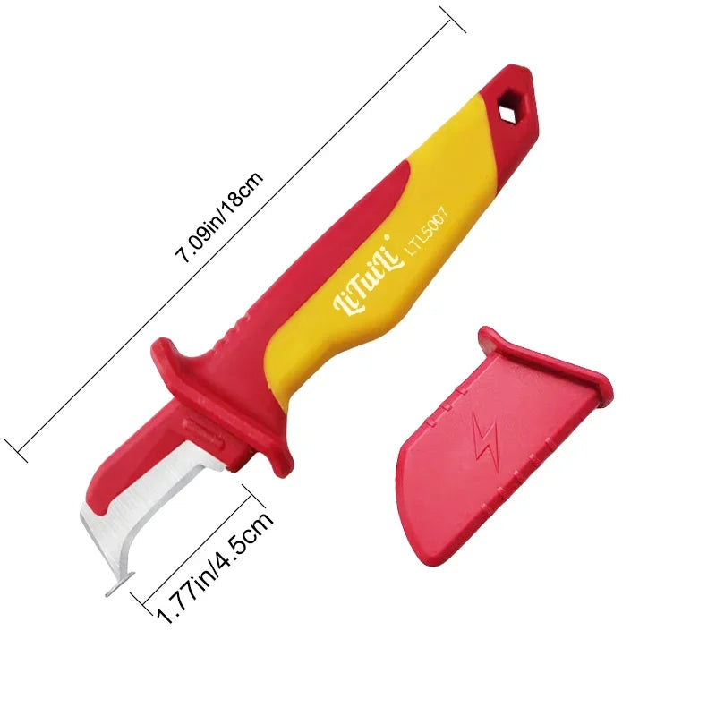 LiTuiLi Electrician Fixed Blade Knife for Cable Stripping – LTL5007 Hook