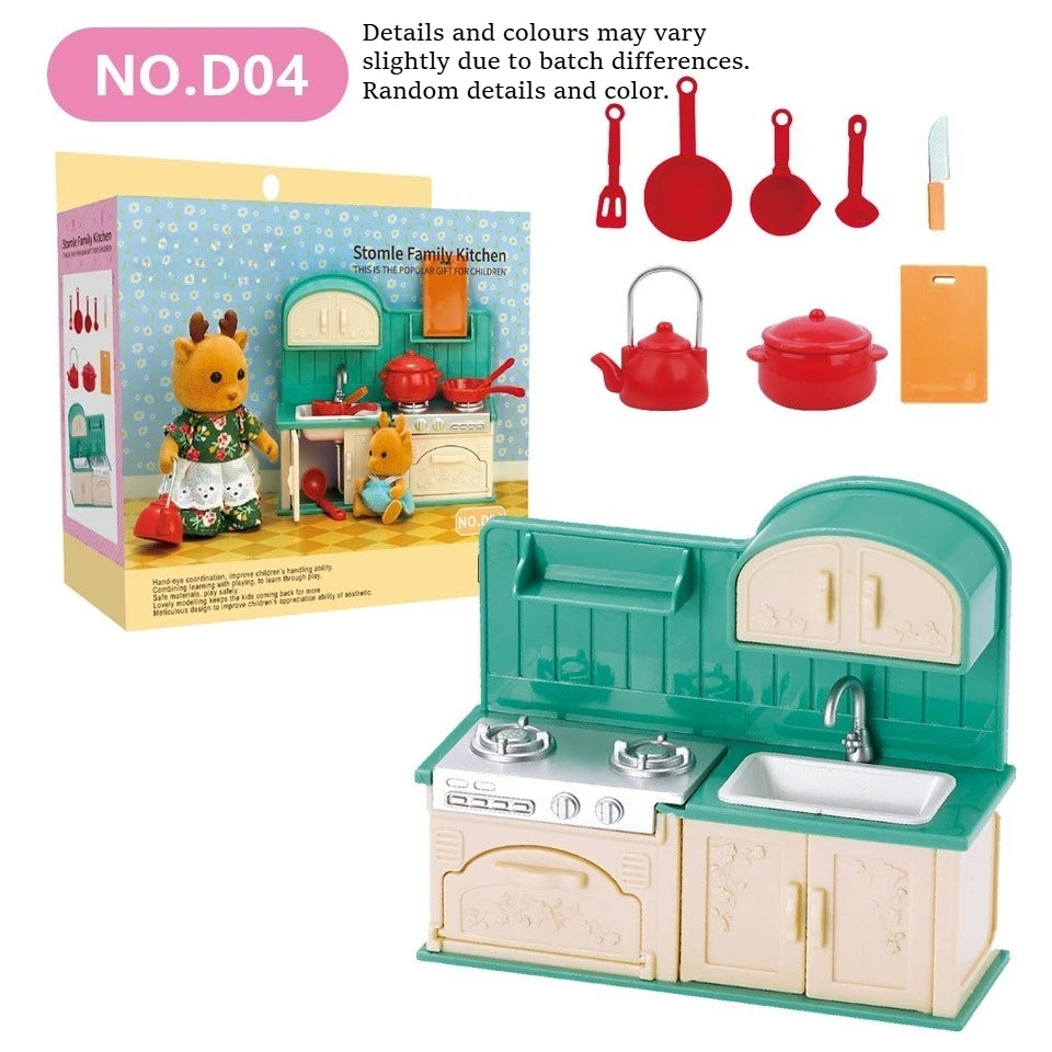 1/12 Scale Forest Animal Dollhouse Furniture Miniature Toy Set – D04