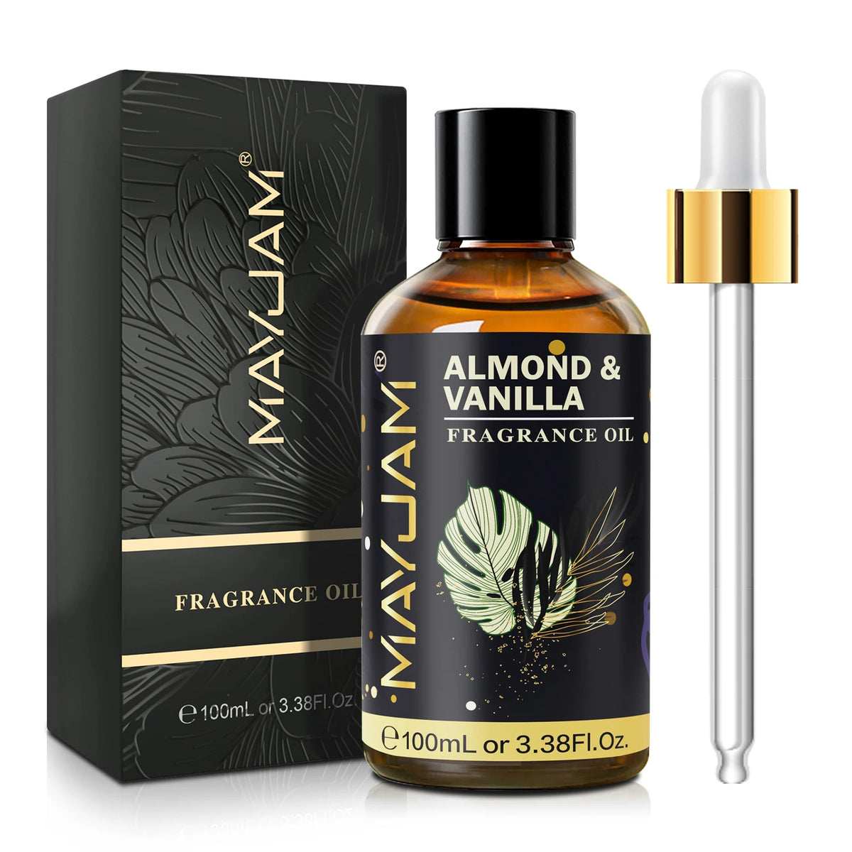 Mayjam 100ml Fragrance Oil for Aromatherapy and Candle Making – Almond Vanilla