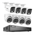 Annke 8-Channel 5MP Security Camera System with 8 Outdoor PIR Cameras – 8CH DVR 8Pcs Kits