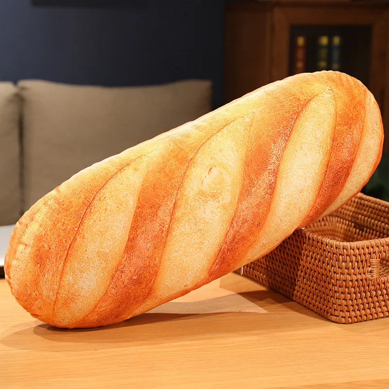 French Bread Plush Pillow Stuffed Toy in 20cm, 50cm, and 70cm – Bread 50cm
