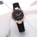 Quartz Business Watch with 40mm Dial and Leather Strap – Style 2 Black
