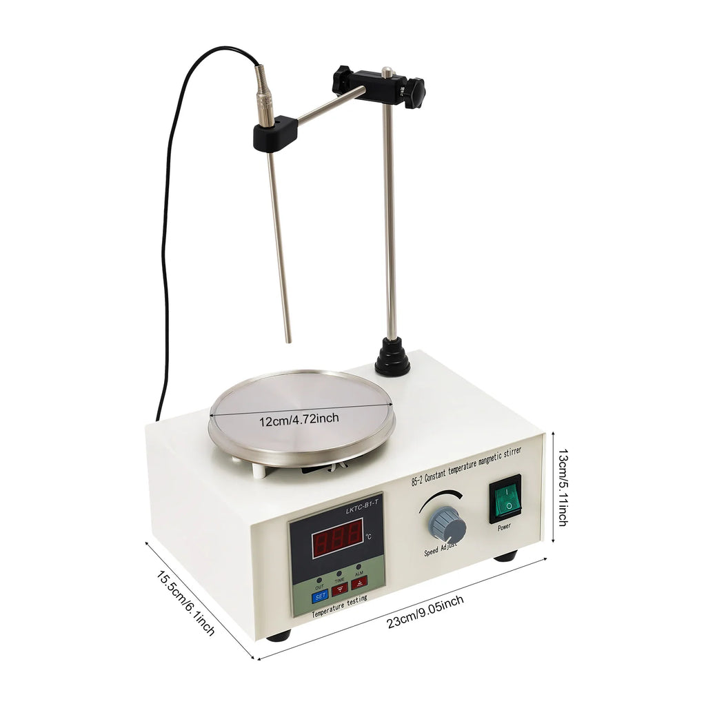 2000ml Digital Magnetic Stirrer with 250W Heating and 2000rpm Speed – Ivory