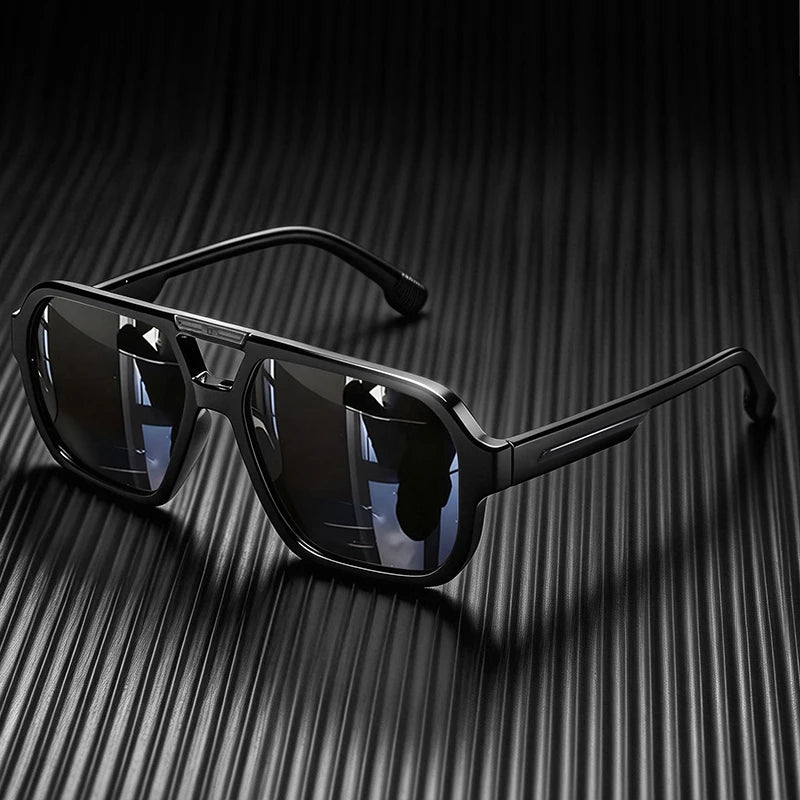 Awgsee Polarized Pilot Square Sunglasses for Adults UV400 – Black