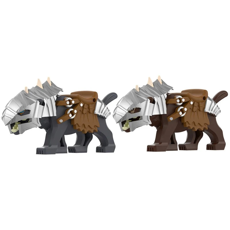 MOC Farm and Zoo Animal Building Blocks, Compatible with Small Bricks – PJ8017-8018