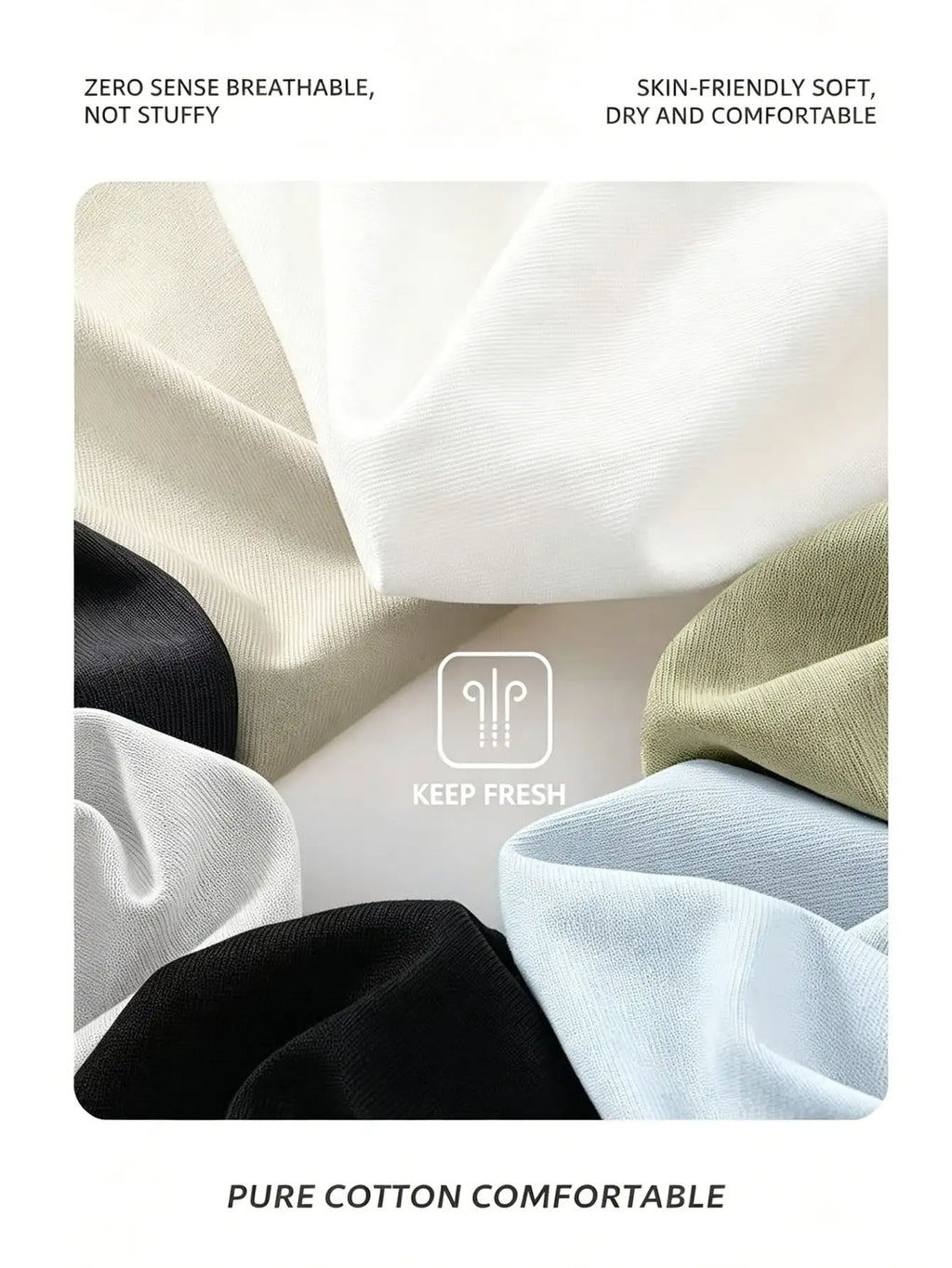 Close up fabric texture of soft cotton t-shirts