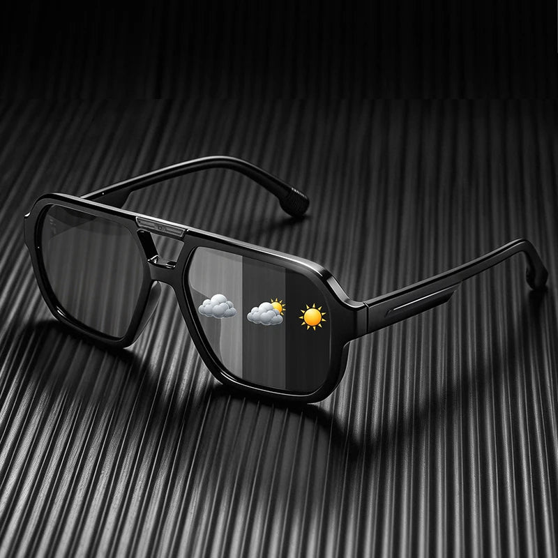 Awgsee Polarized Pilot Square Sunglasses for Adults UV400 – Photochromic