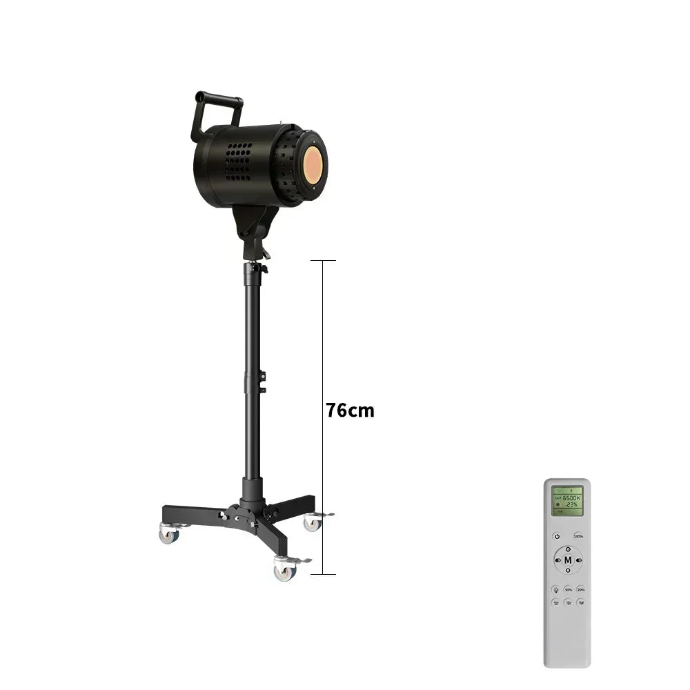 135W Dimmable LED Studio Lighting Kit with Softbox and 2m Stand – With 76cm Stand