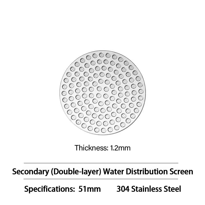 Reusable Stainless Steel Espresso Puck Screen, 51mm, 53mm, or 58mm – 51mm