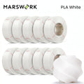 MarsWork PLA Basic 2.0 1.75mm Refill Filament 10kg for Bambu Lab – 10kg White