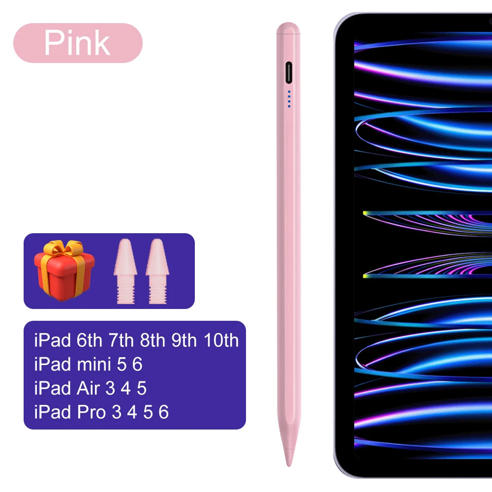 Active Capacitive Stylus Pen for iPad - with Palm Rejection – Pink