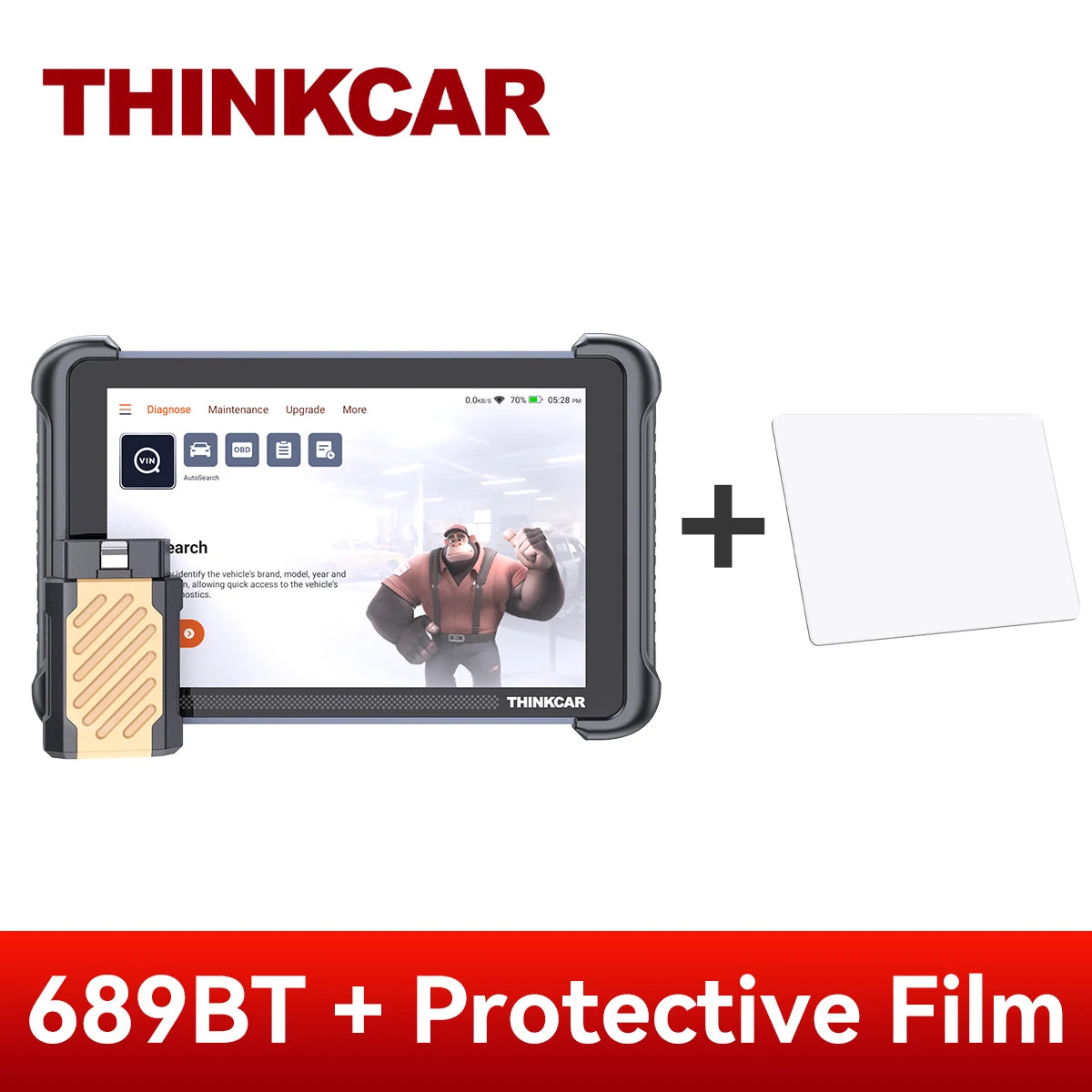 Thinkcar Thinkscan 689bt Bidirectional Diagnostic Scanner 8-inch Tablet – Add Protective Film