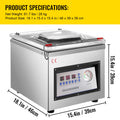 SucceBuy DZ-260C Chamber Vacuum Sealer, 31 cm Sealing Bar, 180W – DZ-260C