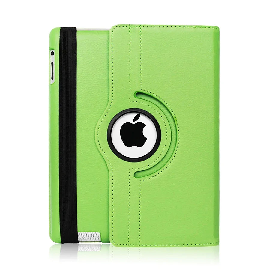 Smart Leather Case for iPad Pro 12.9 ( – ) with 360° Rotation – Green