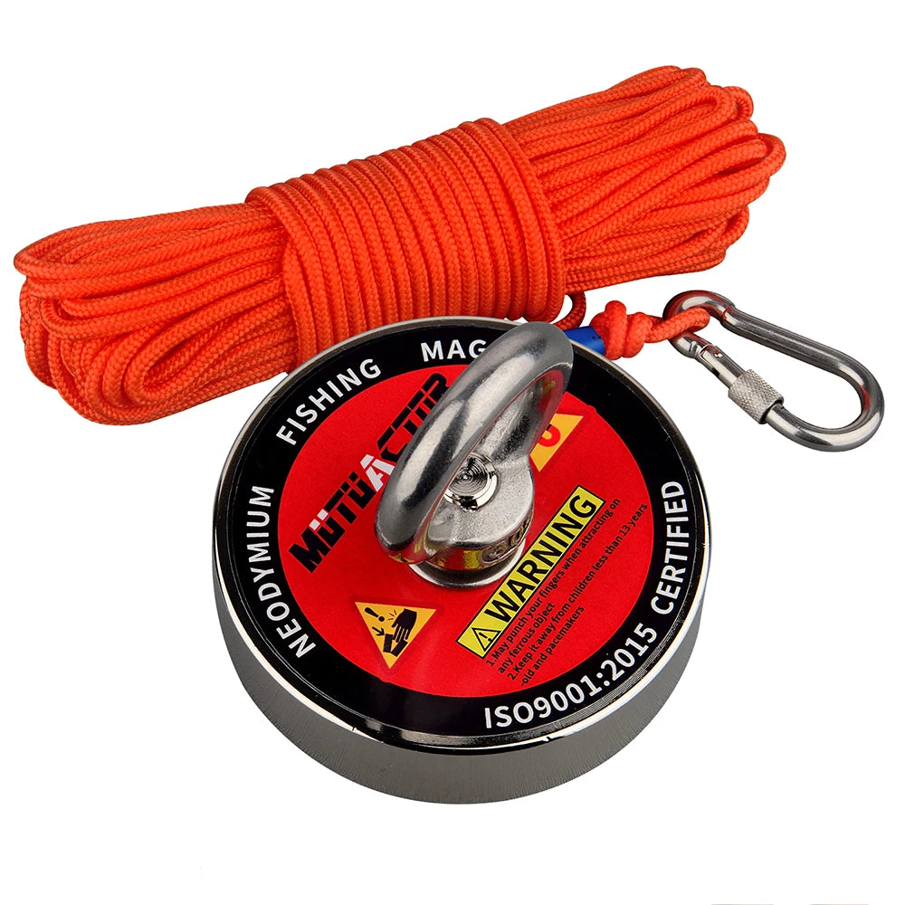 Neodymium Salvage Magnet Kit for Magnetic Fishing and Treasure Hunting – 300KG