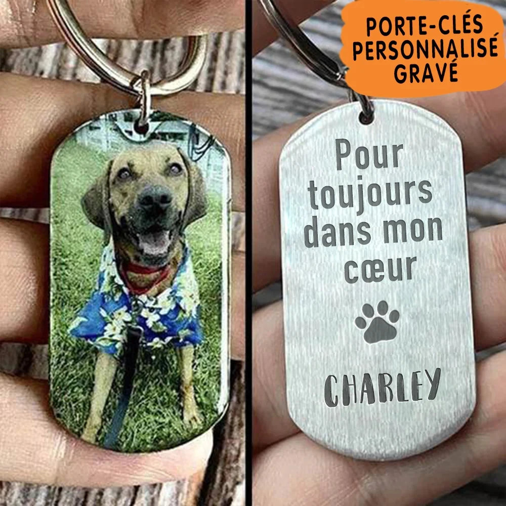 Customized Pet Photo Stainless Steel Keychain or Pendant – Keychain (2)