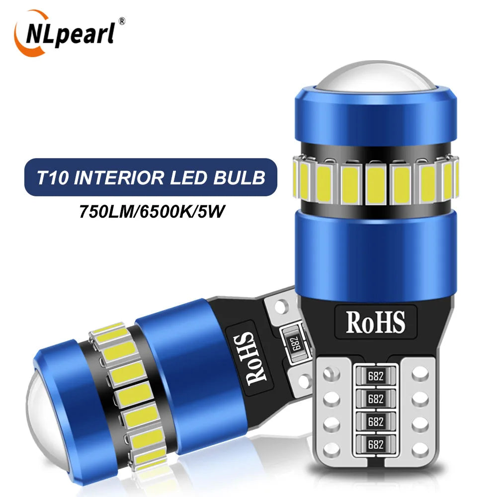 T10 interior LED car light bulb with blue body