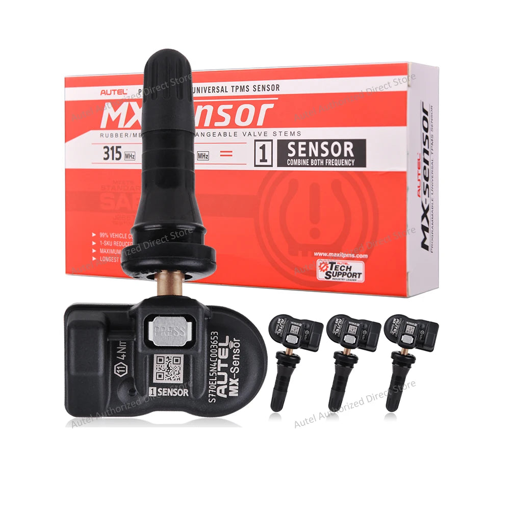 Autel MX-Sensor 2in1 TPMS Tire Pressure Sensor 315MHz + 433MHz – 4pcs Sensors