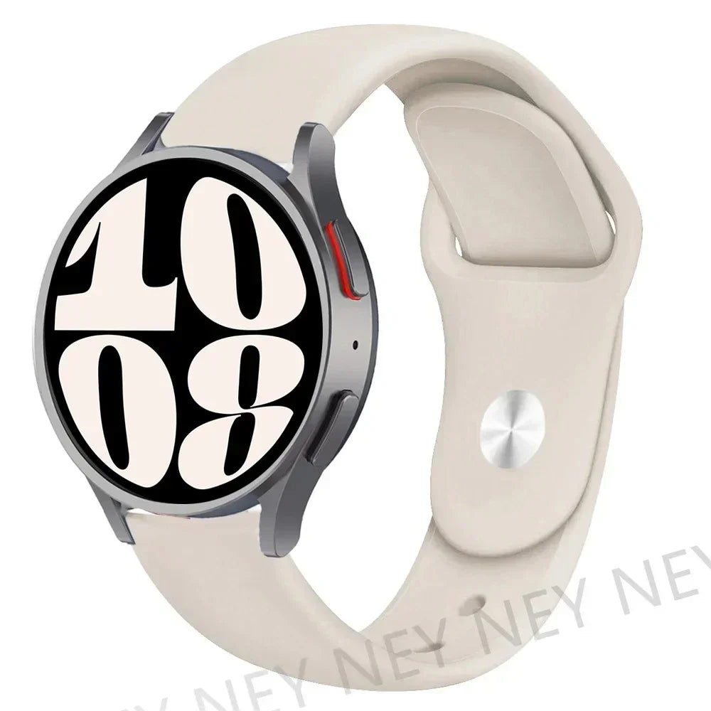 Silicone Sport Band for Samsung, Huawei, Amazfit & Garmin Smartwatches – Starlight 41