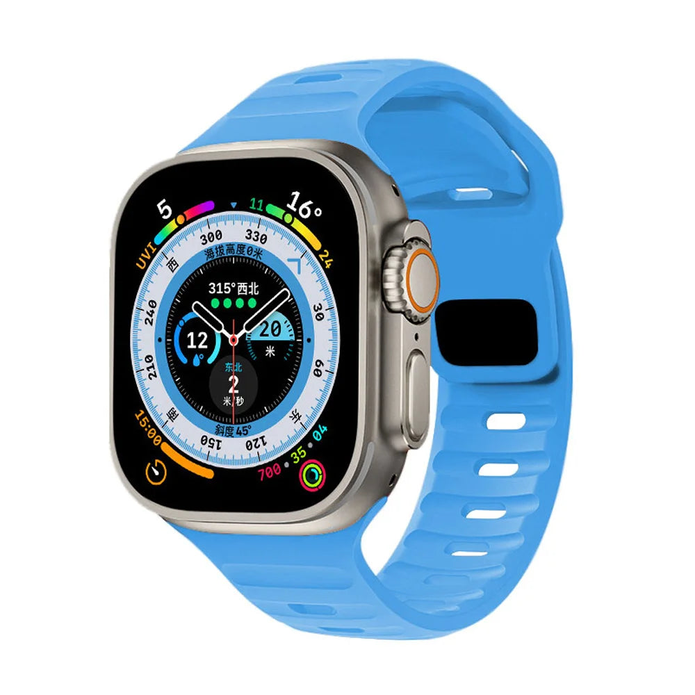 Silicone Sport Band for Apple Watch 49mm–40mm – Blue
