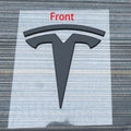 Tesla Model 3 and Model Y 3D Zinc Alloy Front Hood and Rear Trunk Logo Sticker – Front Matte black
