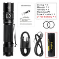 Sofirn SP35T 3800lm Tactical LED Flashlight with 21700 Battery – 6000-6500K