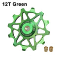 Ganopper 12T 14T Ceramic Jockey Wheel for Shimano and Sram 12-Speed – 12T Green