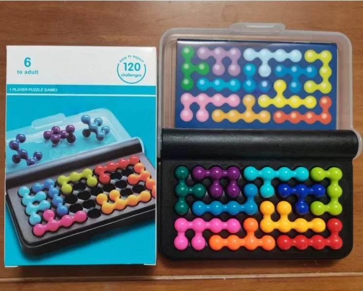 3D Pyramid Beads Puzzle Game with 120 Challenges – 3D