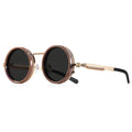 Round Adjustable ND Dimming Sunglasses with UV400 Protection – C5 Coffee