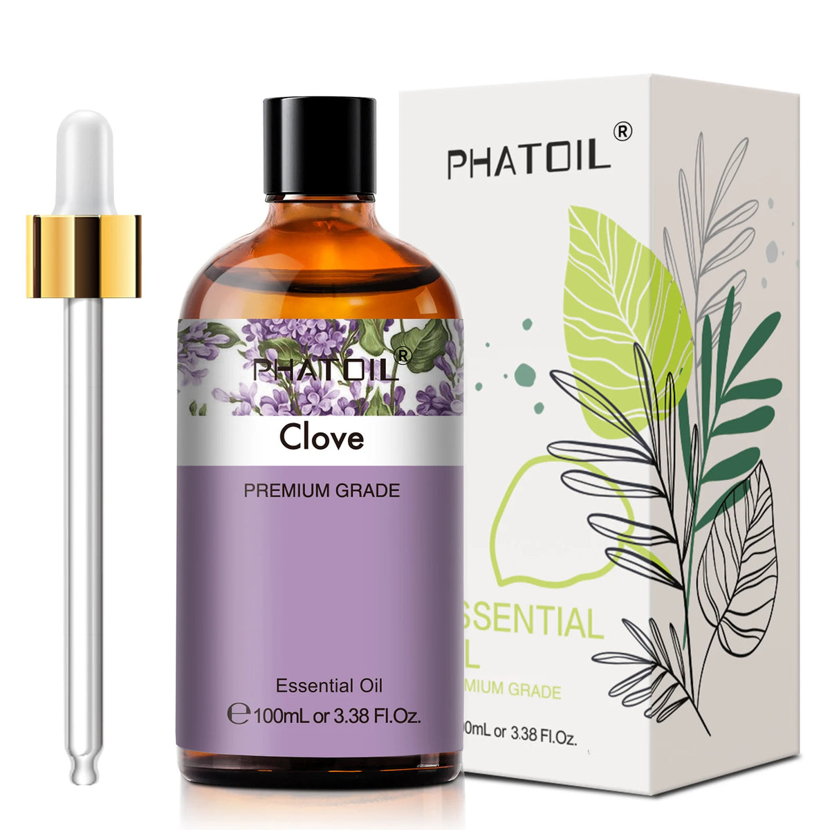 Phatoil 100ml Pure Natural Essential Oil for Diffusers and DIY Crafts – Clove