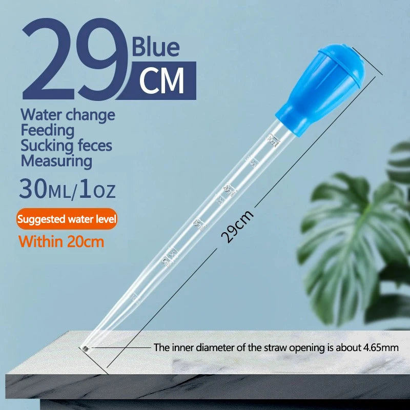 Aquarium Pipette Cleaner Tool, 29cm or 45cm Length – 29cmBlue