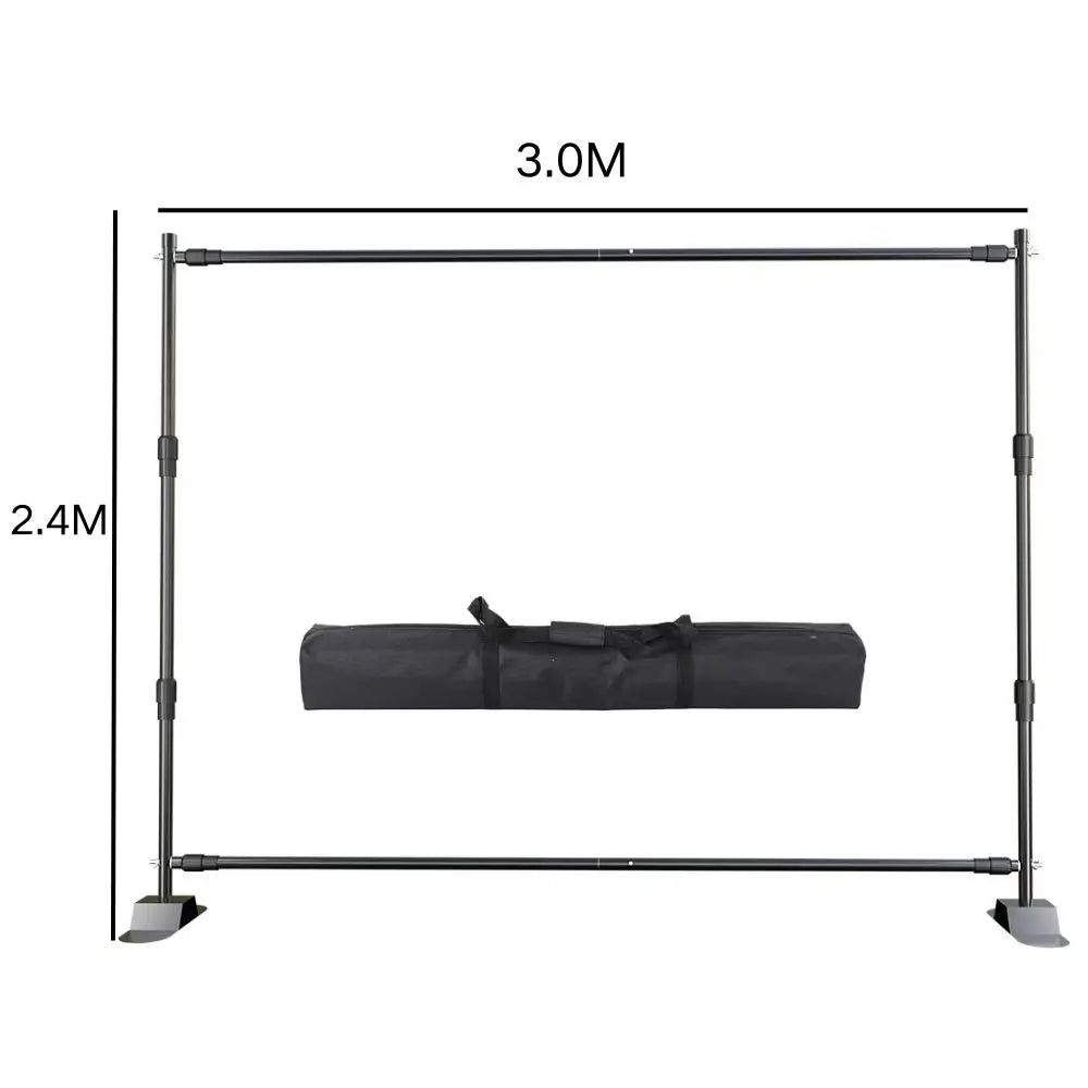 Adjustable Photography Background Stand, 2.7x3.4m Support System – 2.4x3.0M