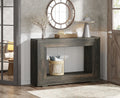 Tribesigns 47" Farmhouse Console Table, Retro Wooden Entryway Sofa Table – Dark Gray