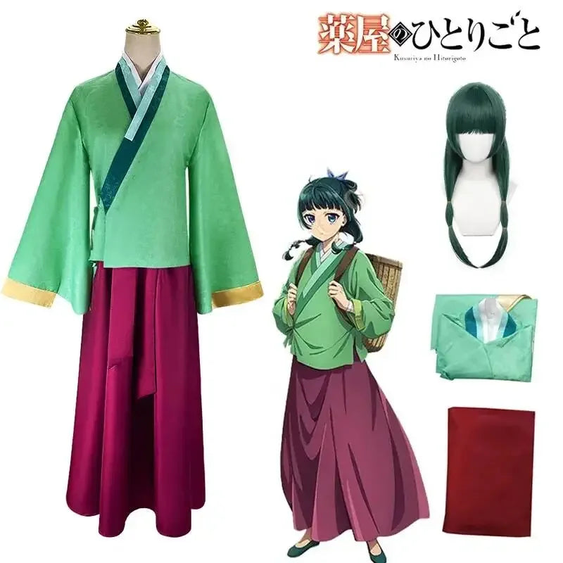Maomao Anime Cosplay Costume Apothecary Diaries Polyester Uniform – S
