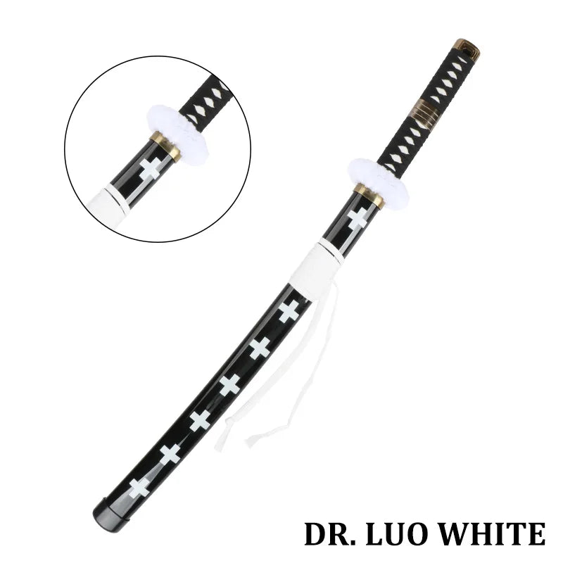 3-Piece Roronoa Zoro Katana Cosplay Set, 80 cm Bamboo Replica – Trafalgar Law