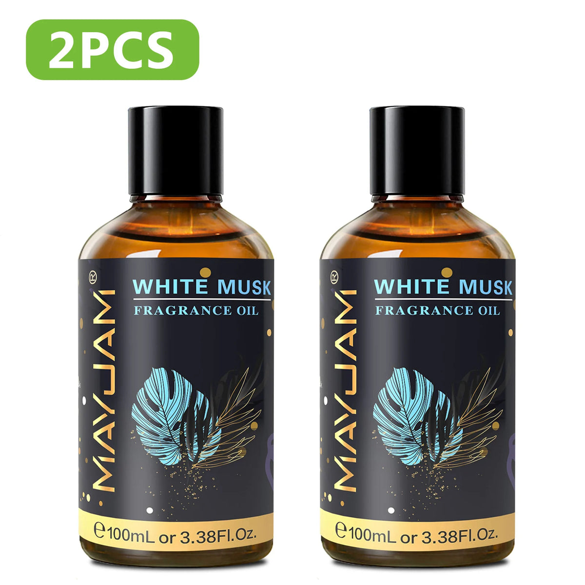 Mayjam 100ml Fragrance Oil for Aromatherapy and Candle Making – 2pcs White Musk