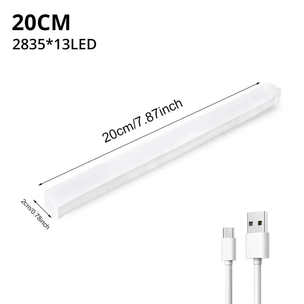 USB Rechargeable LED Motion Sensor Night Light, Magnetic Strip – Warm white