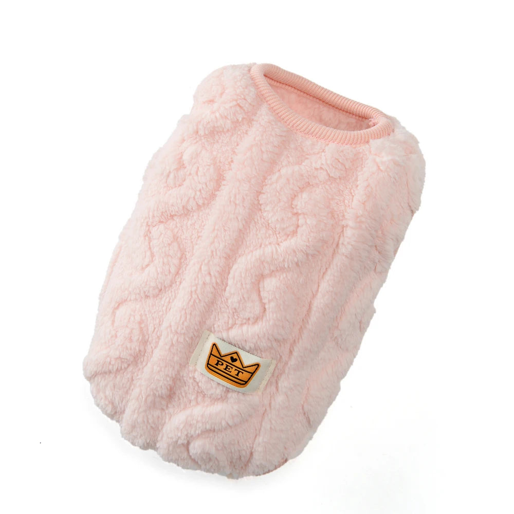 Soft Fleece Sweater for Small Dogs and Cats – Pink