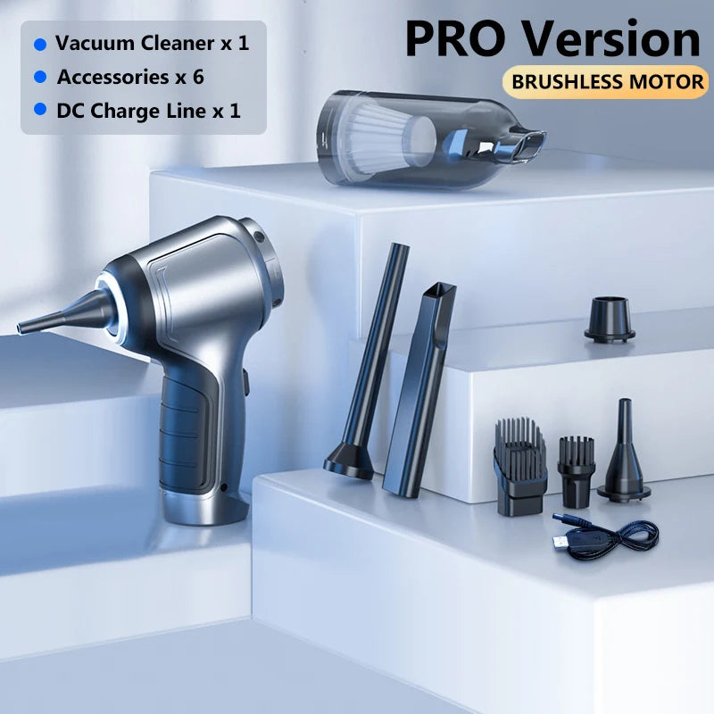 15000Pa Wireless Handheld Car Vacuum Cleaner – Dual-Use Home & Auto – Updated